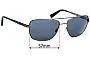 Sunglass Fix Replacement Lenses for Nautica N5117S - 57mm Wide 