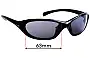 Sunglass Fix Replacement Lenses for Nike EV0136 Interchange 80 - 63mm Wide 