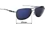 Sunglass Fix Replacement Lenses for Oakley Crosshair OO4060 - 61mm Wide 
