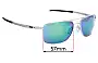 Sunglass Fix Verres de Remplacement pour Oakley Gauge 8 OO4124 - 57mm Wide 
