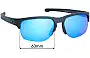 Sunglass Fix Replacement Lenses for Oakley Sliver Edge OO9414 (Low Bridge Fit) - 63mm Wide 