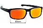 Sunglass Fix Verres de Remplacement pour Oakley Sliver Stealth OO9409 - 57mm Wide 