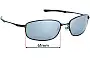 Sunglass Fix Replacement Lenses for Oakley Taper OO4074 - 61mm Wide 