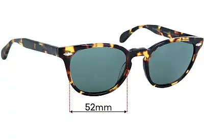 Oliver Peoples OV5315S Sheldrake Plus Replacement Lenses 52mm wide 