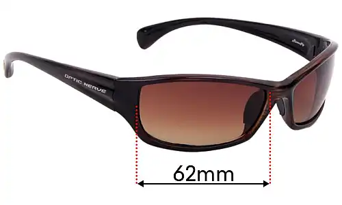 Optic Nerve Stonefly Replacement Lenses 62mm wide 