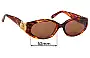Sunglass Fix Lentes de Repuesto para Oroton  HI 1184 - 52mm Wide 