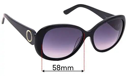 Sunglass Fix Replacement Lenses for Oroton Class - 58mm Wide Oroton Class Replacement Lenses 58mm wide