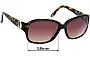 Sunglass Fix Replacement Lenses for Oroton  Jade - 58mm Wide 