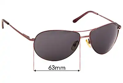 Oroton  Oahu Replacement Lenses 63mm wide 