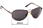 Sunglass Fix Replacement Lenses for Oroton  Oahu - 63mm Wide 
