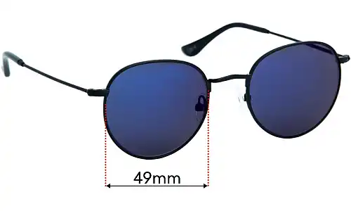 Sunglass Fix Replacement Lenses for Ortc Drift - 49mm Wide Sunglass Fix Replacement Lenses for Ortc Drift - 49mm Wide