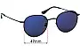 Sunglass Fix Replacement Lenses for Ortc Drift - 49mm Wide 