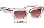 Sunglass Fix Replacement Lenses for Pared  Bec + Bridge Petite Amour - 50mm Wide 