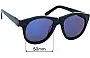 Sunglass Fix Replacement Lenses for Pared  Salt & Pepper - 50mm Wide 