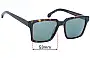 Sunglass Fix Replacement Lenses for Paul Smith Austin - 53mm Wide 