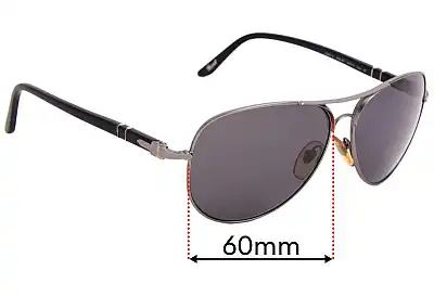 Persol 2393-S Replacement Lenses 60mm wide 