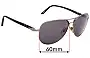 Sunglass Fix Replacement Lenses for Persol 2393-S - 60mm Wide 