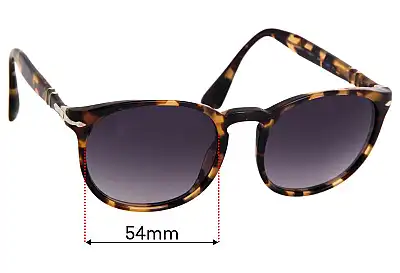 Persol 3157-S Lentes de Repuesto 54mm wide 