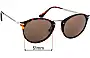 Sunglass Fix Replacement Lenses for Persol 3166-S - 51mm Wide 