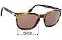 Sunglass Fix Ersatzgläser für Persol 3193-S - 55mm Wide 