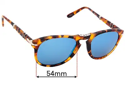 Persol Folding Madreterra Lentes de Repuesto 54mm wide 