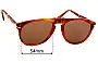 Sunglass Fix Replacement Lenses for Persol Ratti Folding 806 - 54mm Wide 