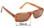 Sunglass Fix Ersatzgläser für Pierre Cardin PC6086/S - 55mm Wide 