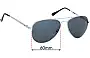 Sunglass Fix Replacement Lenses for Polar 664 - 60mm Wide 