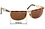 Sunglass Fix Ersatzgläser für Police 2177 - 57mm Wide 