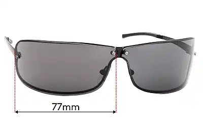 Police S2882 Replacement Lenses 77mm wide 