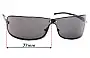 Sunglass Fix Ersatzgläser für Police S2882 - 77mm Wide 