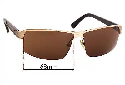 Police S8855 Force Replacement Lenses 68mm wide 