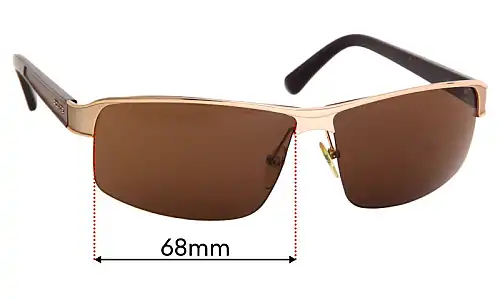 Police S8855 Force Verres de Remplacement 68mm wide 