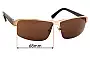 Sunglass Fix Verres de Remplacement pour Police S8855 Force - 68mm Wide 