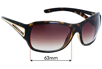 Prada SPR15L & PR15LS Replacement Lenses 63mm wide 