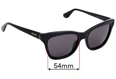Prada RAP6478AA Ersatzgläser 54mm wide 