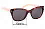 Sunglass Fix Replacement Lenses for Prada SPR09S & PR09SS - 54mm Wide 
