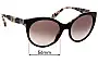 Sunglass Fix Lentes de Repuesto para Prada SPR23O & PR23OS - 56mm Wide 