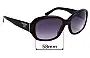 Sunglass Fix Ersatzgläser für Prada SPR31N - 58mm Wide 