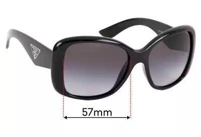 Prada SPR32P Replacement Lenses 57mm wide 