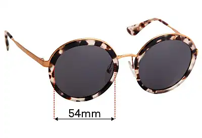 Prada SPR50T Ersatzgläser 54mm wide 