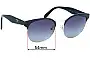 Sunglass Fix Ersatzgläser für Prada SPR61T - 54mm Wide 
