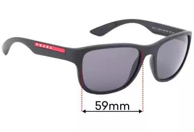 Prada SPS01U & PS01US Replacement Lenses 59mm wide 