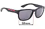 Sunglass Fix Replacement Lenses for Prada SPS01U & PS01US - 59mm Wide 