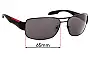 Sunglass Fix Replacement Lenses for Prada SPS53N - 65mm Wide 