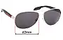Sunglass Fix Replacement Lenses for Prada SPS53P - 62mm Wide 