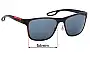 Sunglass Fix Replacement Lenses for Prada SPS56Q - 56mm Wide 