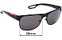 Sunglass Fix Replacement Lenses for Prada SPS57Q & PS57QS - 58mm Wide 