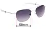 Sunglass Fix Replacement Lenses for Randolph Engineering AF138 - 58mm Wide 