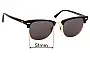 Sunglass Fix Lentes de Repuesto para Ray-Ban RB3016 WO365 Clubmaster - 51mm Wide 